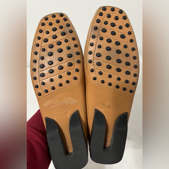 Tod’s Leather Driving Loafers Gommino Brown Old Money slip on comfort shoe - Picture 11 of 11